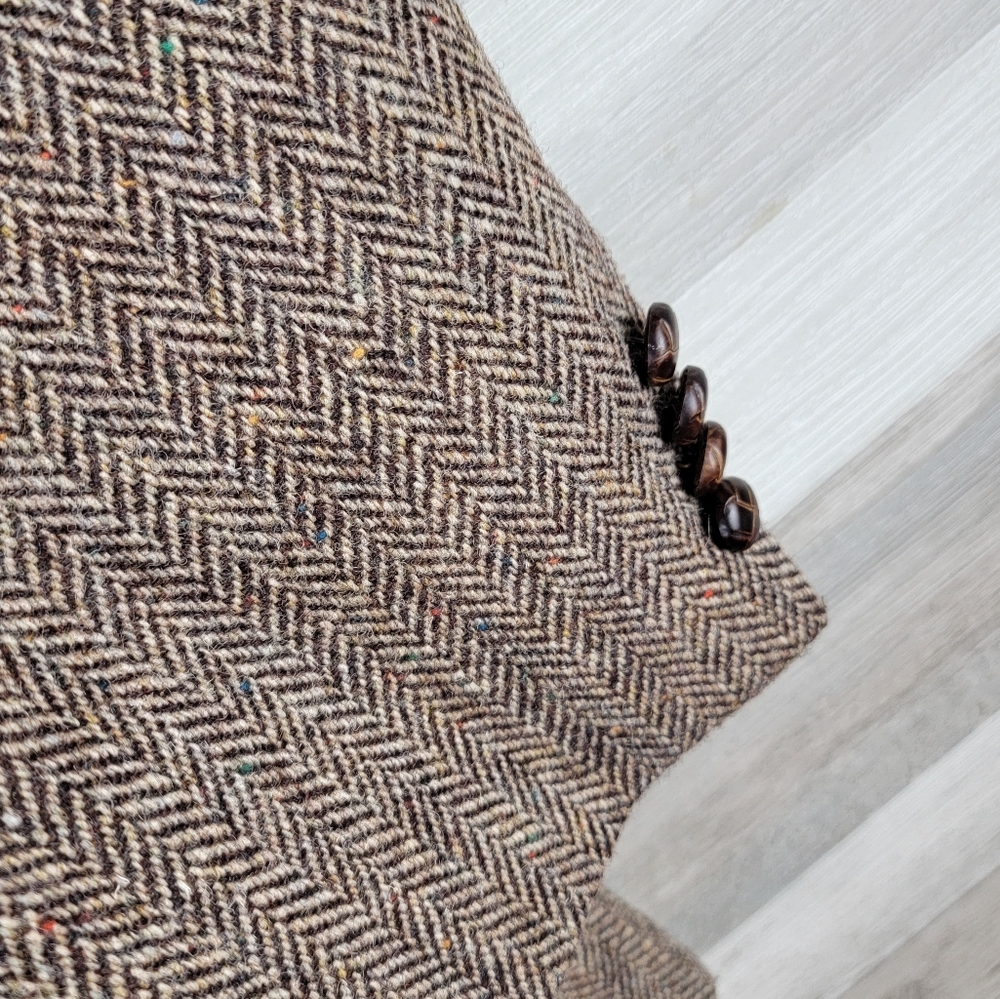 Jos. A. Bank Brown Sport Coat Timeless Tweed Blazer - Picture 15 of 16